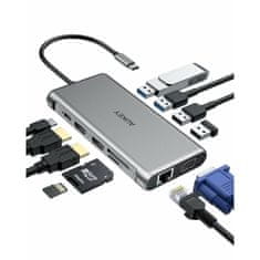 Aukey USB Hub Aukey CB-C78 Črna