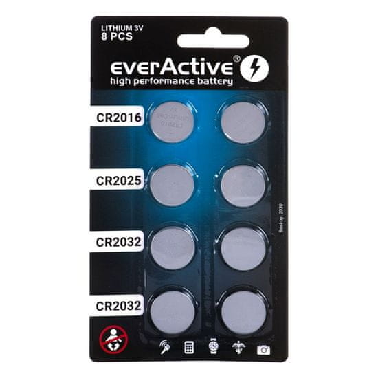 everActive Baterije EverActive R2032 / CR2025 / CR2016 3 V (1 kosov)