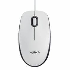 Logitech Optična miška Logitech 910-003360 800 dpi Bela Monochrome (1 kosov)