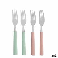 Kinvara Set Vilic Zelena Roza Srebrna Nerjaveče jeklo Plastika 18,7 cm (12 kosov)