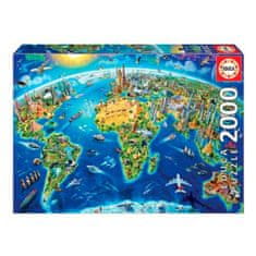 Educa Sestavljanka Puzzle Educa World Symbols 17129.0 2000 Kosi