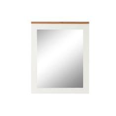 DKD Home Decor Stensko ogledalo DKD Home Decor Bela Rjava Akacija Mangov les Urban 90 x 1,5 x 113 cm