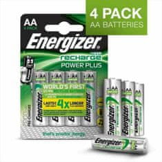 Energizer Polnjive Baterije Energizer Accu Recharge Power Plus 2000 AA BP4 2000 mAh 1,2 V AA HR6 (4 kosov)