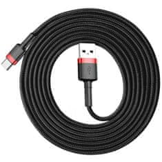 BASEUS Kabel USB A v USB C Baseus Cafule Črna 2 m