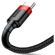 BASEUS Kabel USB A v USB C Baseus Cafule Črna 2 m