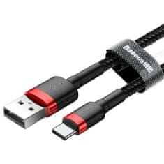 BASEUS Kabel USB A v USB C Baseus Cafule Črna 2 m