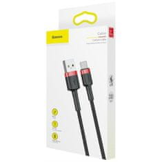 BASEUS Kabel USB A v USB C Baseus Cafule Črna 2 m