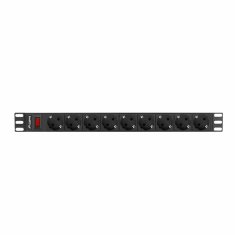 Lanberg Podaljšek s 9 Vtičnic s Stikalom Lanberg PDU-09F-0300-BK (3 m)