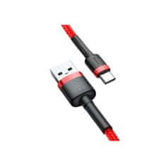 BASEUS Kabel USB A v USB C Baseus CATKLF-A09 Rdeča 50 cm 0,5 m