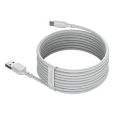 BASEUS Kabel USB A v USB C Baseus TZCATZJ-02 Bela 1,5 m (2 kosov)