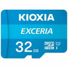 KIOXIA Spominska Kartica Micro SD z Adapterjem Kioxia Exceria 32 GB UHS-I Razred 10 Modra