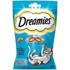 Dreamies Snack for Cats Dreamies Sladkarije Losos 60 L 60 g