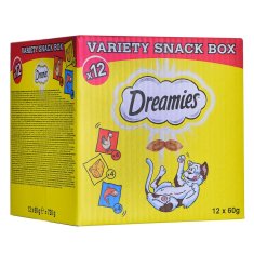 Dreamies Snack for Cats Dreamies Variety 12 x 60 g Piščanec Losos Sir