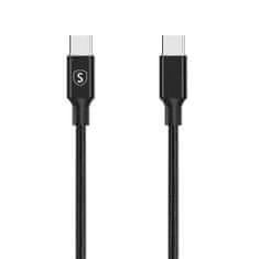 BASEUS Kabel USB C Baseus Cafule Črna Črn/Siv 1 m