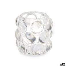 Gift Decor Stojalo za Sveče Mikrosfere Prozorno Kristal 8,4 x 9 x 8,4 cm (12 kosov)