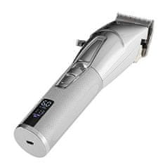 Camry Kamry Premium Hair Clipper CR 2835s, brezžični, srebrna barva, 8 nastavkov, LCD zaslon, ergonomična zasnova, 3h delovanja.