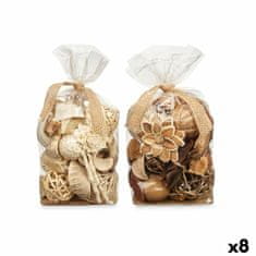 Gift Decor Decorative Potpourri Bela Rjava 19 x 40 x 14 cm (8 kosov)