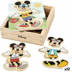 Disney Otroške puzzle iz lesa Disney + 2 Let (12 kosov)