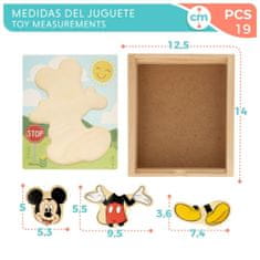 Disney Otroške puzzle iz lesa Disney + 2 Let (12 kosov)