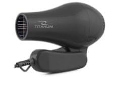 Titanum Sušilec za lase TITANUM TBH003K, črn, 750 W, zaščita pred pregrevanjem, potovalna zasnova, 2 stopnji gretja, 342 g