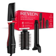 Revlon Revlon RVDR5333E večnamenski sušilec za lase, 1100 W, črn in rdeč, 4 nastavitve temperature, 2,5 m vrvica, 3 priponke.