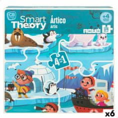 Colorbaby Otroške puzzle Colorbaby Artic 4 v 1 174 Kosi 136 x 34 cm (6 kosov)