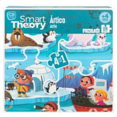 Colorbaby Otroške puzzle Colorbaby Artic 4 v 1 174 Kosi 136 x 34 cm (6 kosov)