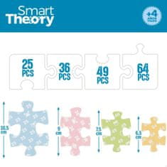 Colorbaby Otroške puzzle Colorbaby Artic 4 v 1 174 Kosi 136 x 34 cm (6 kosov)