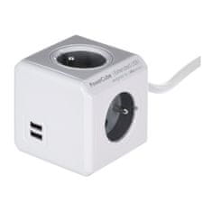 Allocacoc Kockast razdelilnik Allocacoc PowerCube Extended USB E(FR) (3 m)