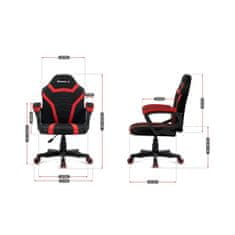 Huzaro Stol Gaming Huzaro HZ-Ranger 1.0 red mesh Črno Rdeče