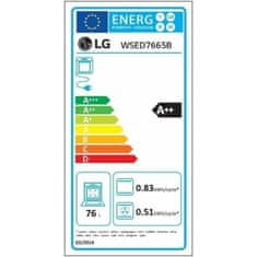 LG Pečica LG WSED7665B 76 L