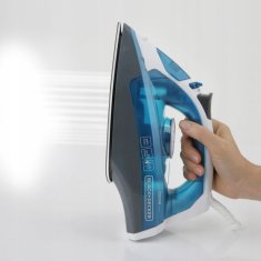 Black+Decker Parni likalnik Black+Decker BXIR2200E (2200W) s samodejnim protivpadalnim sistemom in ergonomsko obliko