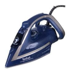 Tefal Tefal Ultragliss Plus FV6830E0 parna likalna naprava 2800 W, modra in srebrna z anti-kalk sistemom in funkcijo zagona pare