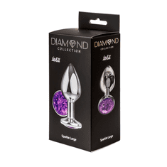 Lola Games Analni čep Diamond Sparkle Large purple