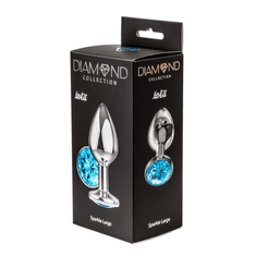 Lola Games Diamond Sparkle velik modri analni čep - modri