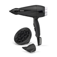 BaByliss BaByliss 6716DE Črni sušilnik za lase z močjo 2300W, 2 hitrosti, 3 stopnje ogrevanja, ionizacija, hladni zrak, vključena difuzor in koncentrator.