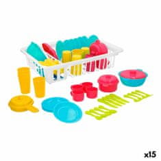 Colorbaby Set Otroškega Jedilnega Pribora Colorbaby Igrača Odcejalnik 35 Kosi (15 kosov)