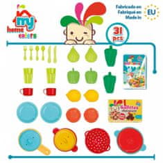 Colorbaby Komplet živil za igranje Colorbaby Posoda in kuhinjski pripomočki 31 Kosi (6 kosov)