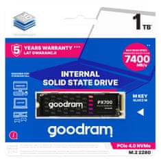 GoodRam Trdi Disk GoodRam SSDPR-PX700-01T-80 1,24 TB SSD SSD