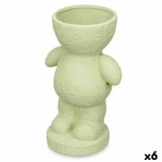 Gift Decor Okrasna Figura Zelena 16 x 25 x 12 cm Vaza (6 kosov)