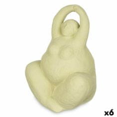 Gift Decor Okrasna Figura Zelena Dolomite 14 x 18 x 11 cm (6 kosov) Dama Yoga