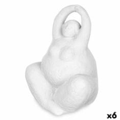 Gift Decor Okrasna Figura Bela Dolomite 14 x 18 x 11 cm (6 kosov) Dama Yoga