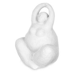 Gift Decor Okrasna Figura Bela Dolomite 14 x 18 x 11 cm (6 kosov) Dama Yoga