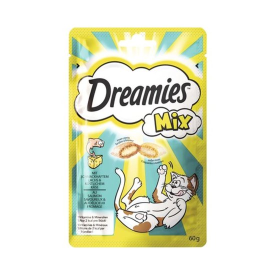 Dreamies Snack for Cats Dreamies Losos Sir 60 g