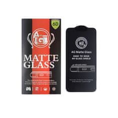 MG AntiGlare Full Glue matirano zaščitno steklo za iPhone 12 Pro Max, črna