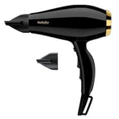 BaByliss BaByliss Super Pro 2300 sušilec za lase, 2300 W, črn in zlati, keramična prevleka, 3 nivoji gretja, funkcija hladnega zraka, 2,8 m kabel.