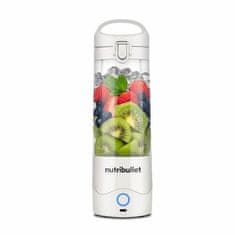 NutriBullet NutriBullet prenosni mešalnik 0.475 L - belo, brez BPA, z močjo akumulatorja, funkcijo drobljenja ledu in strojno pomivanje.