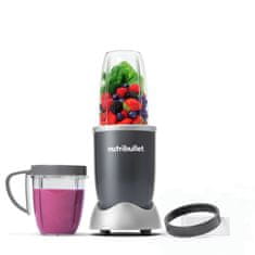 NutriBullet NutriBullet NB606DG 0.7 L namizni mešalnik, 600 W, srebrna, enostavno čiščenje, 6 rezil, kompaktna zasnova