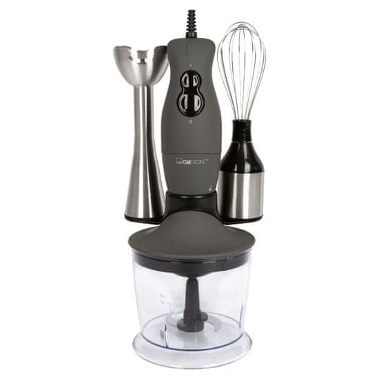 Clatronic Blender Clatronic SMS 3777, 400 W, 0,5 L, srebrna, športni mešalnik, plastika, nerjaveče jeklo, tiha delovanje, 1,6 kg.