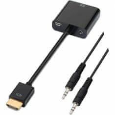 Aisens Adapter HDMI v SVGA z Audio Aisens A122-0126 Črna 10 cm